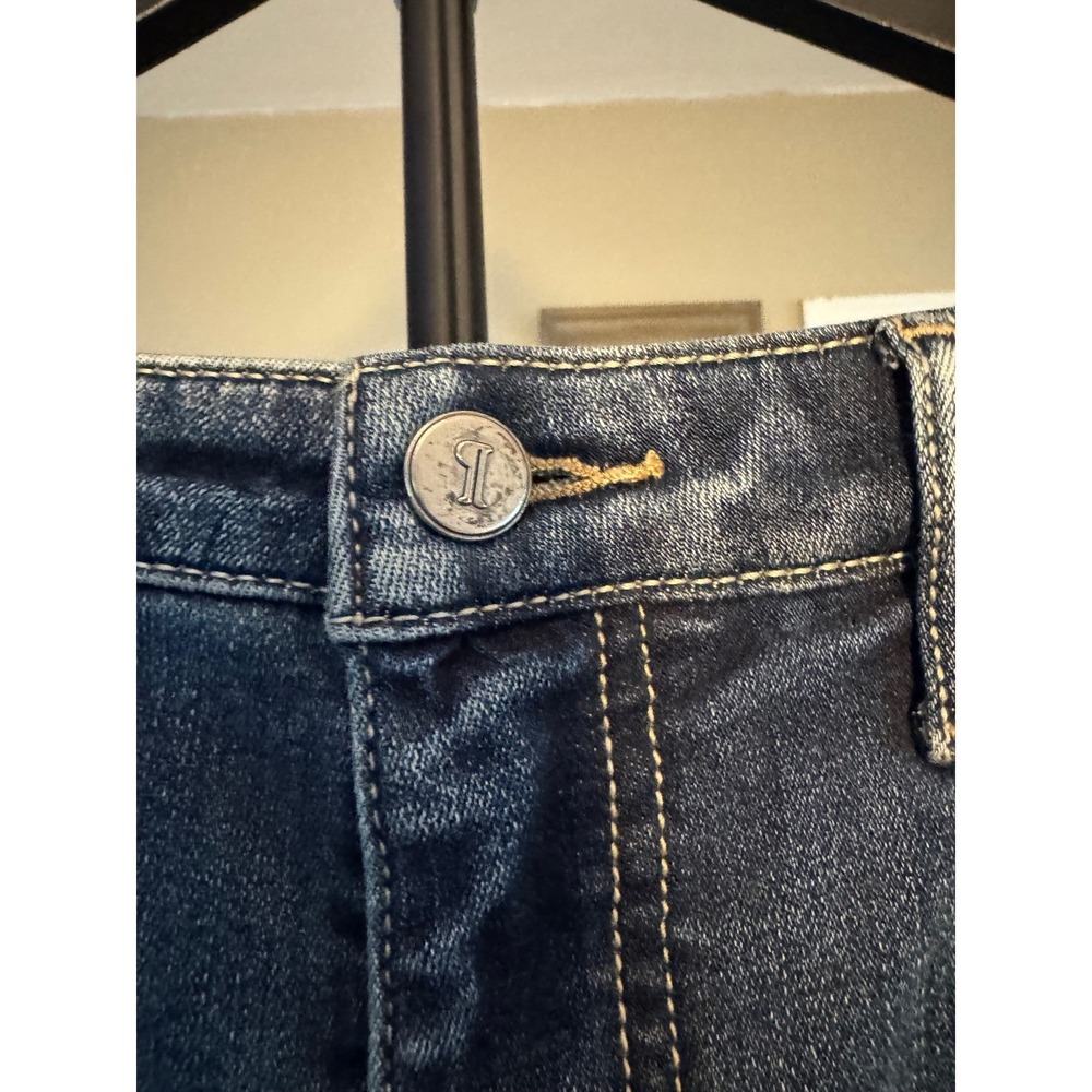 Pilcro and the Letterpress Superscript High Rise Straight Leg Jeans Blue Size 30 - Picture 4 of 10